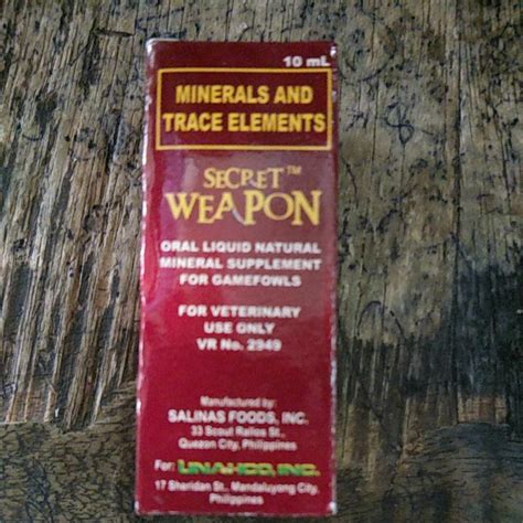 Secret Weapon for Gamefowl with Minerals and trace .